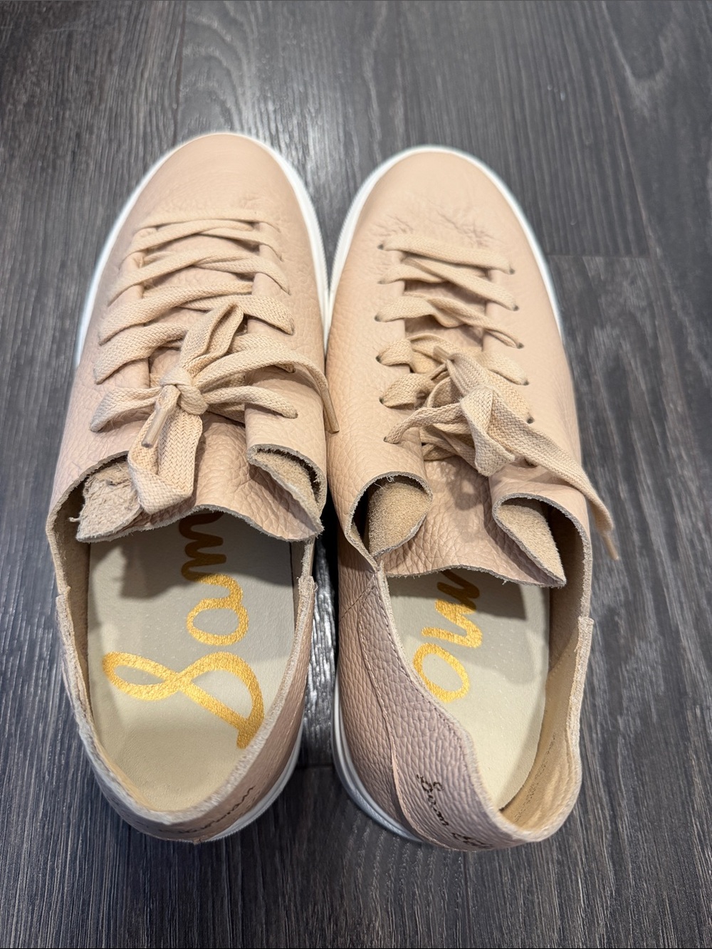 Sam Edelman Women's Casual Lace-Up Sneakers in Blush